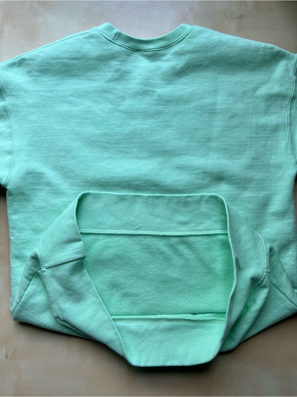Artsy Mint Green Crewneck Sweatshirt with Van Gogh Sunflowers Print - Picture 8 of 8